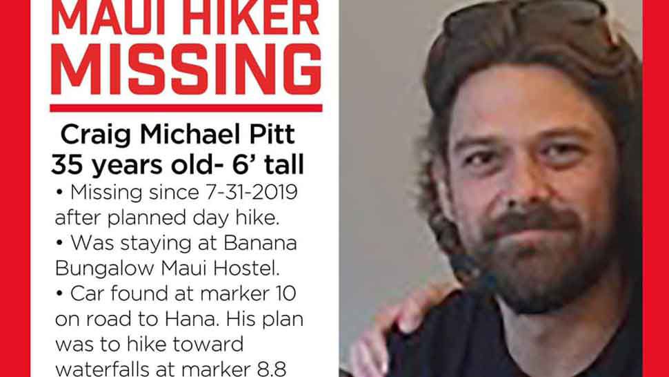 Image posted to Facebook page created when Craig Pitt, 35, went missing on July 31, 2019. (Courtesy of Lisa Caraffi)