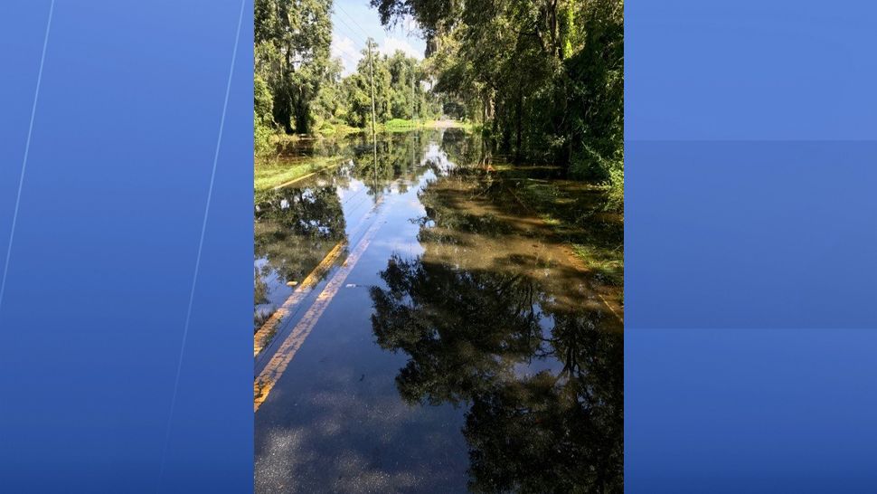 The Hernando County Department of Public Works has closed a portion of WPA Road due to flooding. 