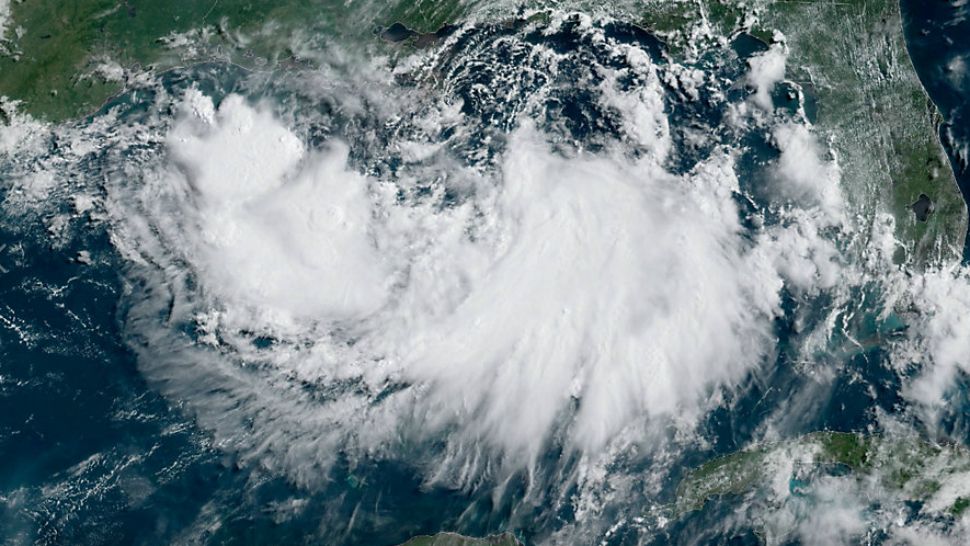 NOAA Satellite Image of Hurricane Barry in July