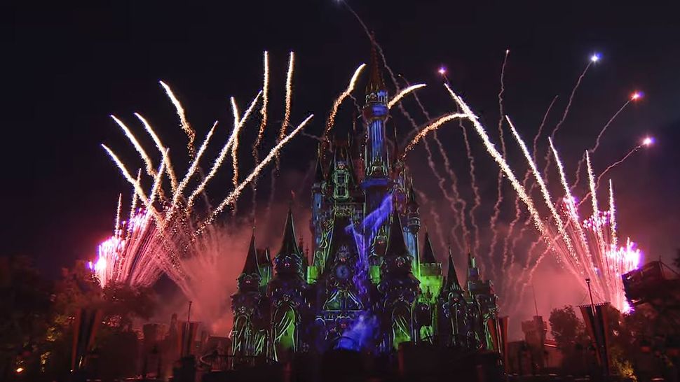 A first look at Disney's Not So Spooky Spectacular fireworks which will debut at Mickey's Not-So-Scary Halloween Party. (Courtesy of Disney Parks)