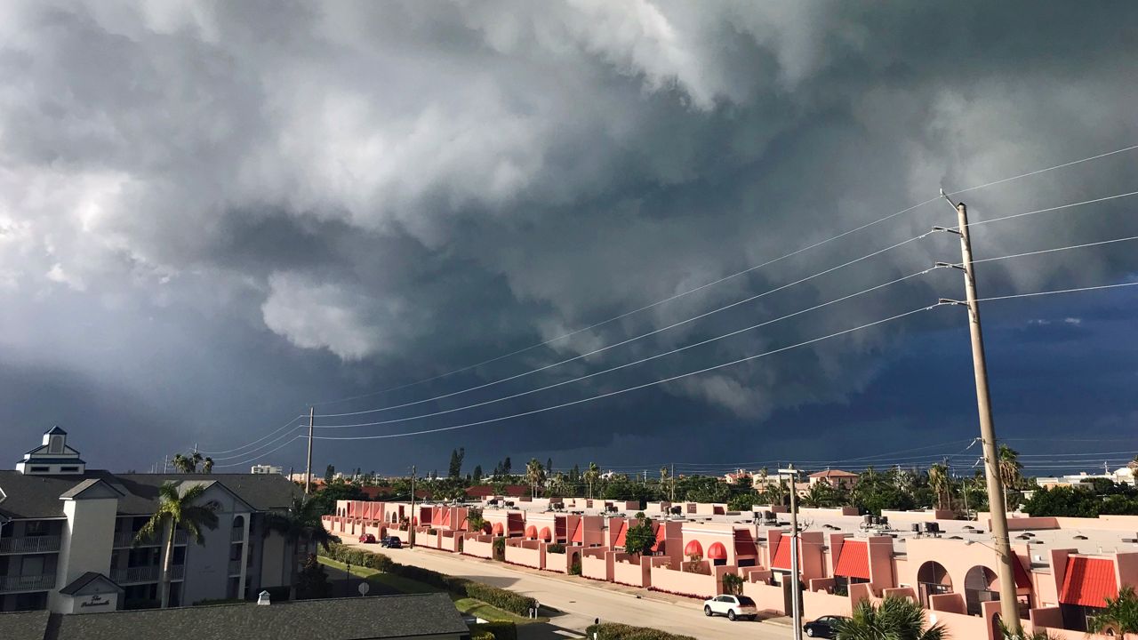 Looking north from 7th Street in Cocoa Beach on Thursday, Aug. 9, 2018. (Kathe and Carl, viewers)