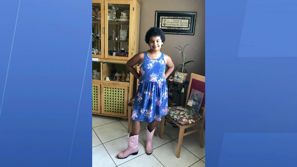 Sent to us via the Spectrum News 13 app: Miracle Angel, 11, is ready for 5th grade in Titusville.