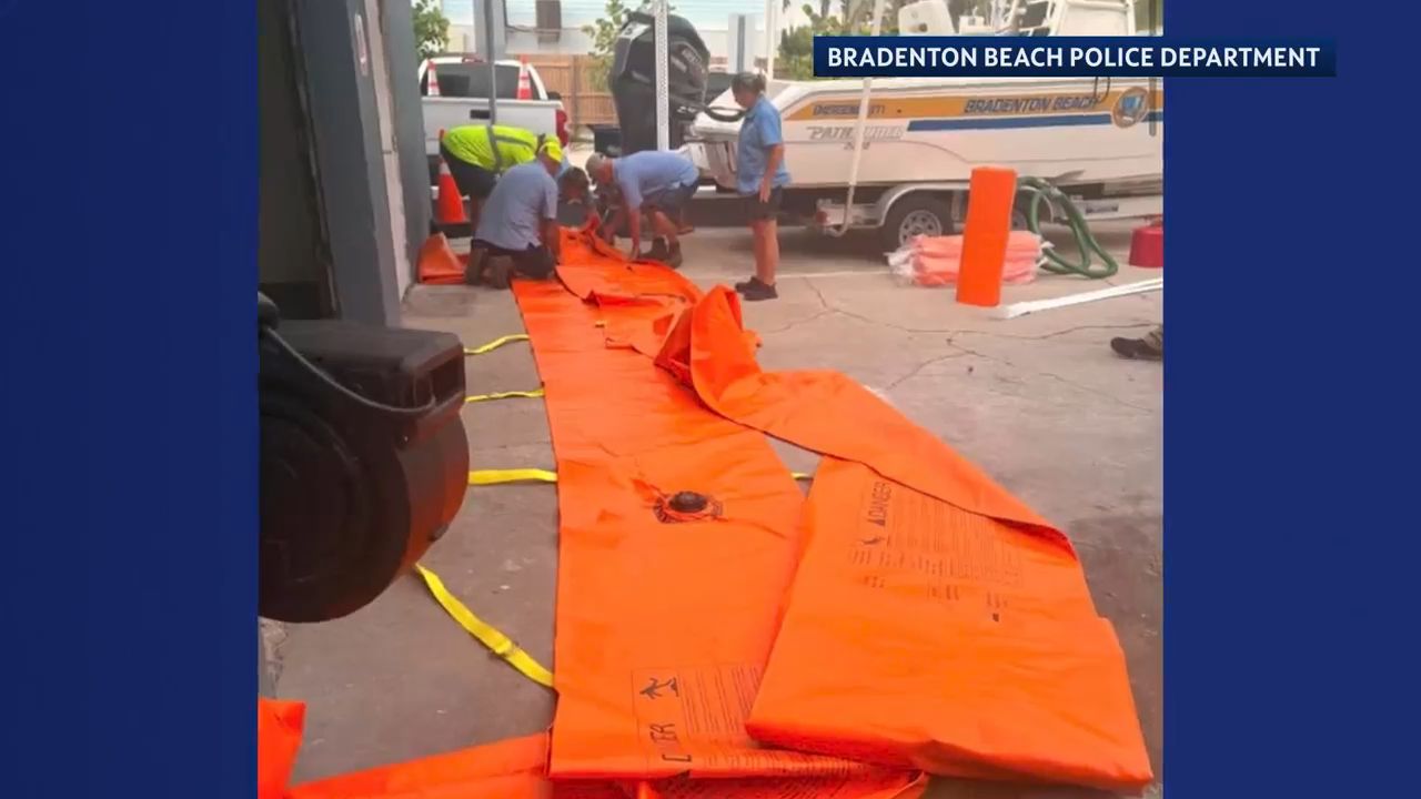 Bradenton Beach adds flood barrier after 2024 hurricane damage
