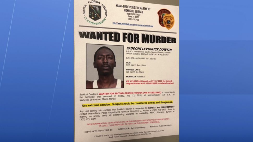 A man wanted for murder in Miami was arrested in Thonotosassa Friday morning after a brief SWAT stand-off with Hillsborough County deputies. (Hillsborough County Sheriff's Office)