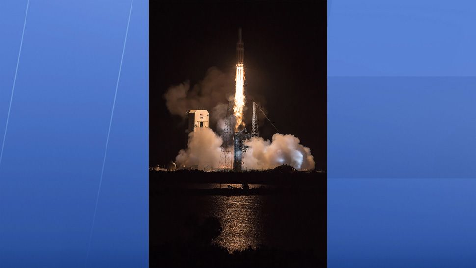 A United Launch Alliance Delta IV Heavy rocket carrying NASA’s Parker Solar Probe spacecraft lifted off from Space Launch Complex-37 on Aug. 12 at 3:31 a.m. (United Launch Alliance)