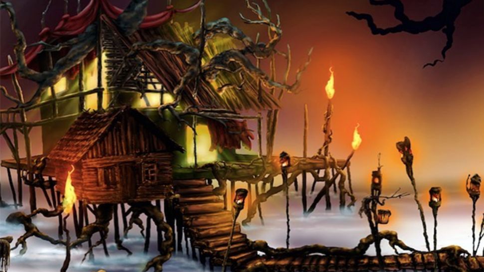 Digital art of the Vodou haunted house at Dark Horizon: Point of No Return. (Courtesy of Dark Horizon)