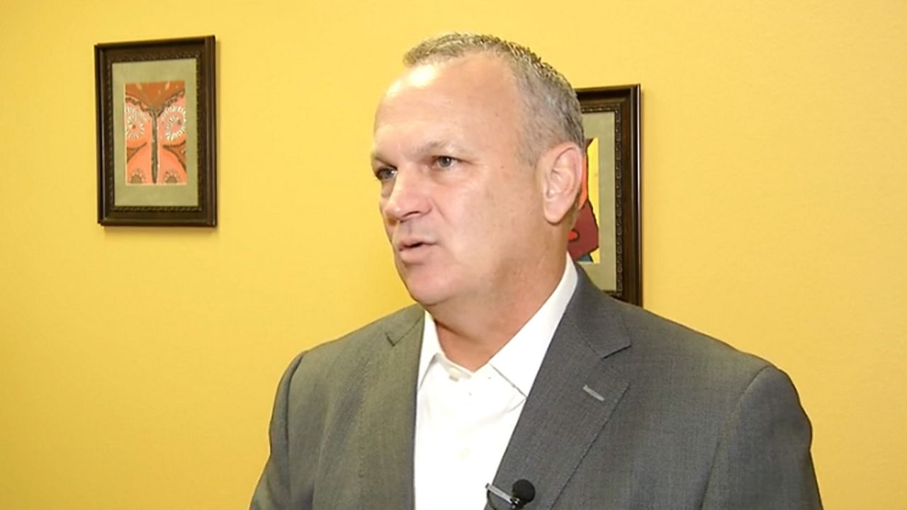 Florida Education Commissioner Richard Corcoran in Orlando on Tuesday, August 13, 2019. (Spectrum News image)