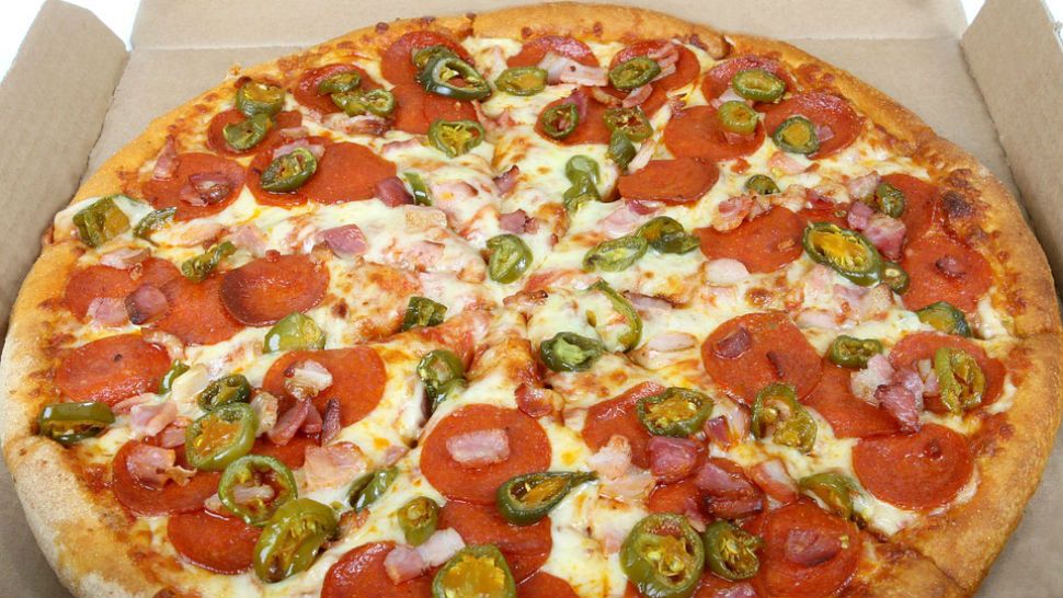 FILE photo of pepperoni pizza with jalapenos. 