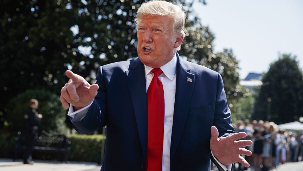 President Trump will be in New Hampshire Thursday for a reelection rally, just a few days after Senators Elizabeth Warren and Bernie Sanders met with their supporters in the granite state. (Associated Press)