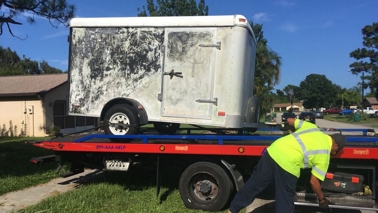 The Boy Scout Trailer reported missing in Brevard last Thursday was found Wednesday in Melbourne, police say. (Jon Shaban, staff)
