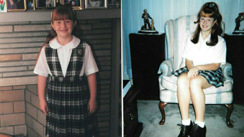 Spectrum News reporter Alese Underwood has the same smile from her first day of school in 1st grade to 8th grade. (Spectrum News: Alese Underwood)
