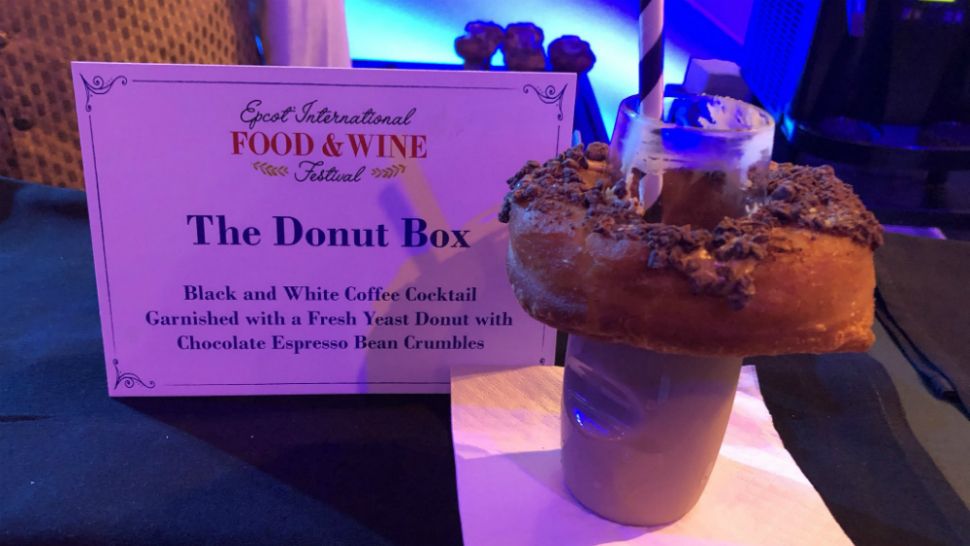 The Donut Box will feature sweet menu items such as a sweet corn fritter with Fresno and red pepper jelly, strawberry-dusted donut holes, and an exclusive Boston Cream donut ale. (Ashley Carter/Spectrum News)