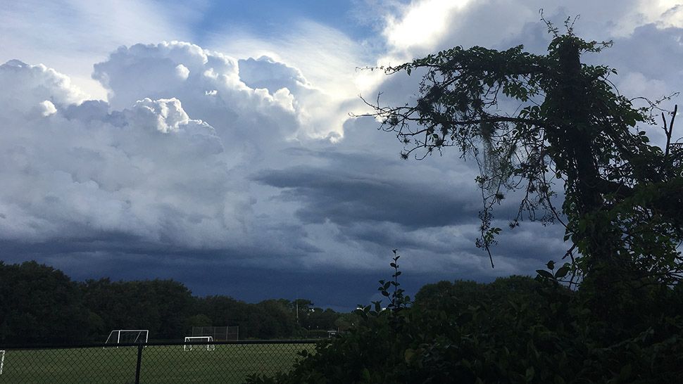 Submitted via the Spectrum News 13 app: Storms moving into the Lake Buena Vista area, Sunday, Aug. 19, 2018. (Daniel Wallace, viewer)