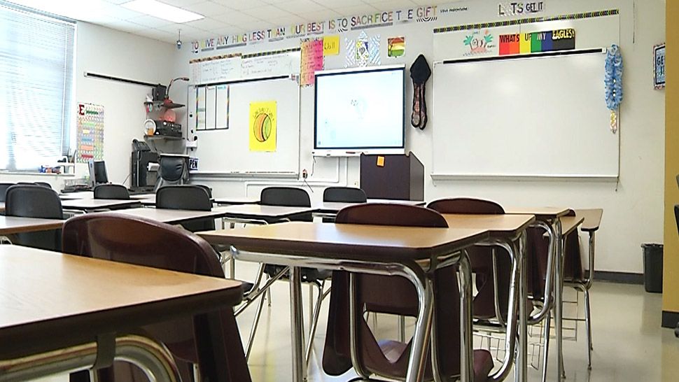 Empty classroom