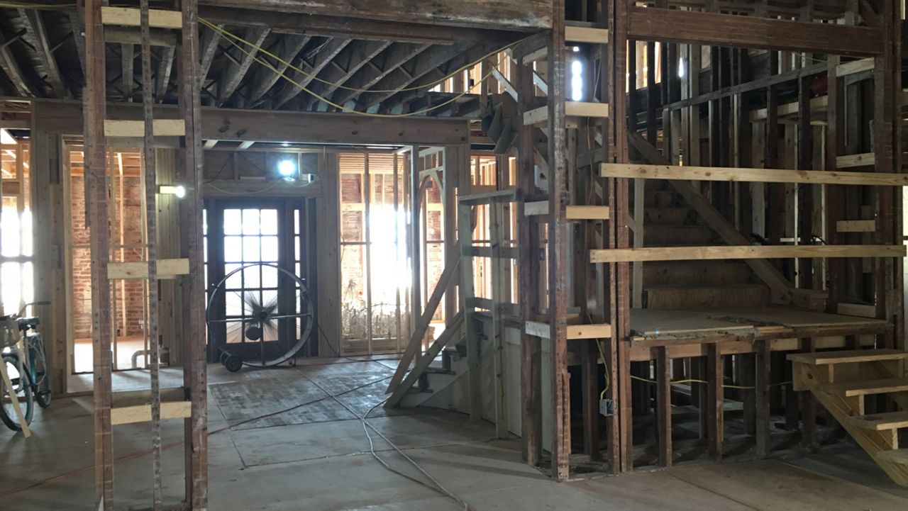 When finished, the hotel will feature 40 guest rooms, a full service bar and restaurant, and a style reminiscent of its origins in the 1920s. (Sarah Blazonis/Spectrum Bay News 9)