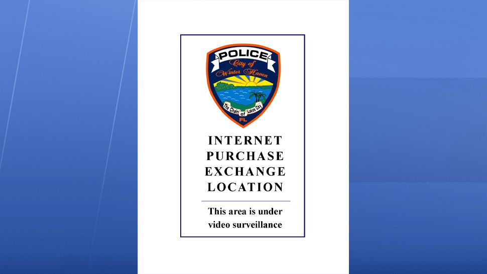 The Winter Haven Police Department is offering some safety tips when setting a meeting place after buying or selling something on the internet. (Winter Haven PD)