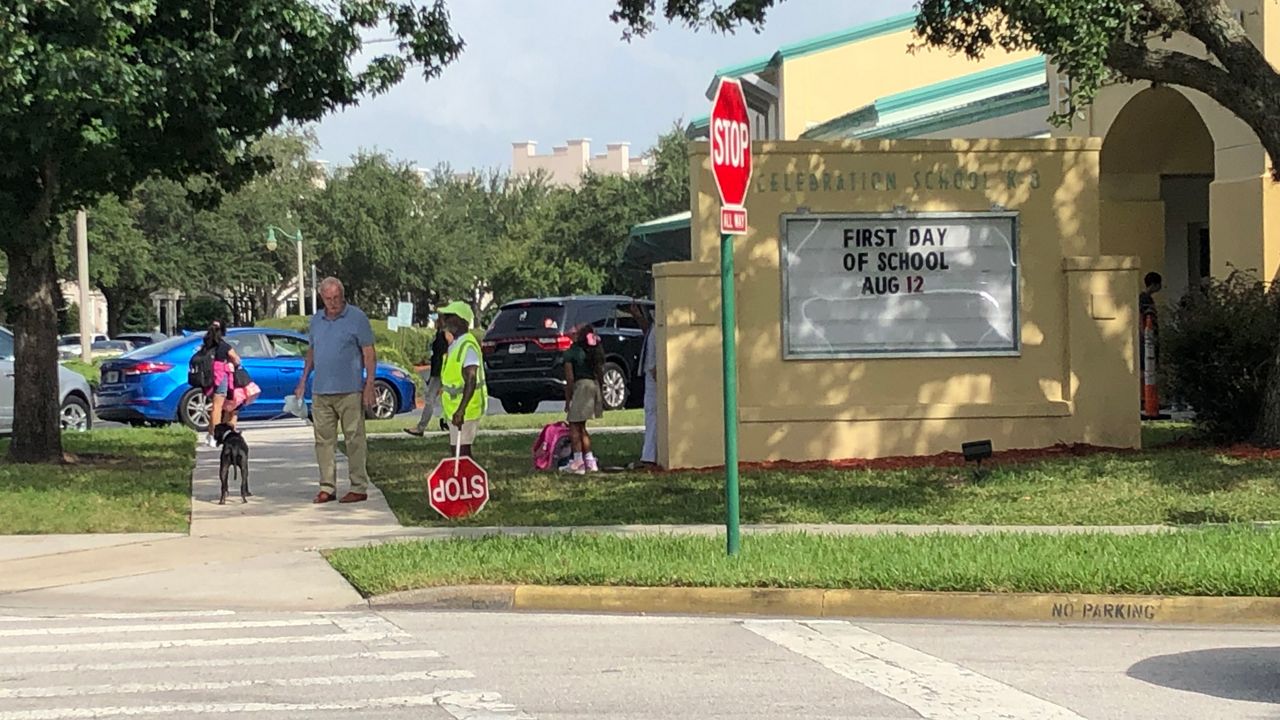 Celebration K-8 in Osceola County will be closed Wednesday through Friday due to safety concerns raised by a recent surge of COVID-19 cases. (Spectrum News/Rachael Krause)