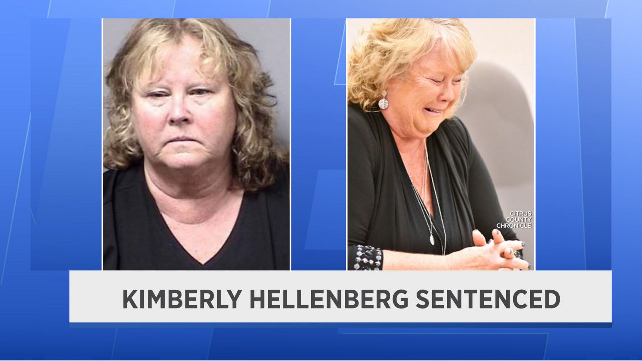 A judge sentenced Kimberly Hellenberg, 56, to 91 days in jail on drug charges. Hellenberg was arrested in January after deputies found marijuana in her home. 