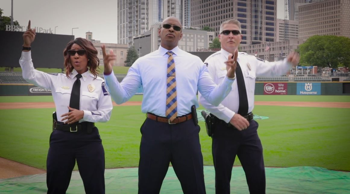 Screengrab from CMPD's lip sync video