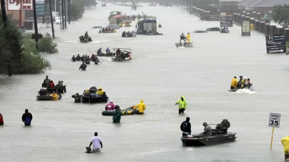 Hurricane Harvey flooding. (AP Images)