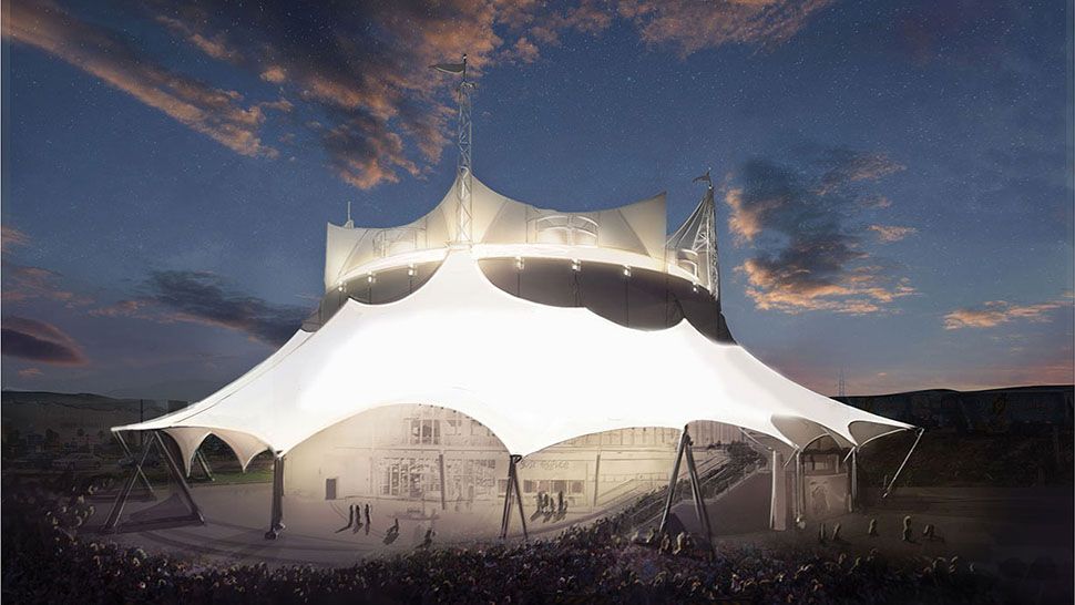 Artist's rendering of Cirque du Soleil theater at Disney Springs at Walt Disney World. (Cirque du Soleil/Disney)