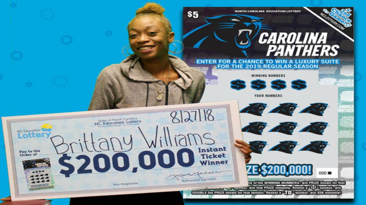 NC grocery store worker wins big on Panthers scratch ticket