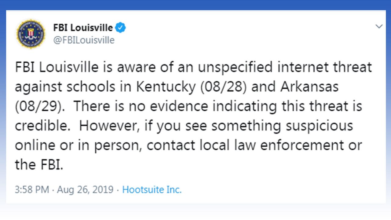 FBI School Threat Tweet