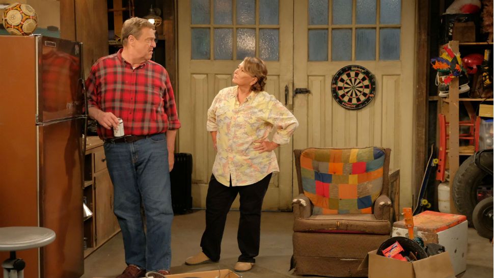 John Goodman and Roseanne Barr in a scene from the "Roseanne" revival. (ABC)