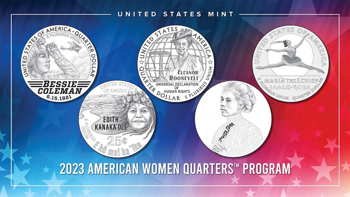 Edith Kanakaole work to preserve Hawaiian culture and the natural environment are represented on her coin design. (United States Mint)