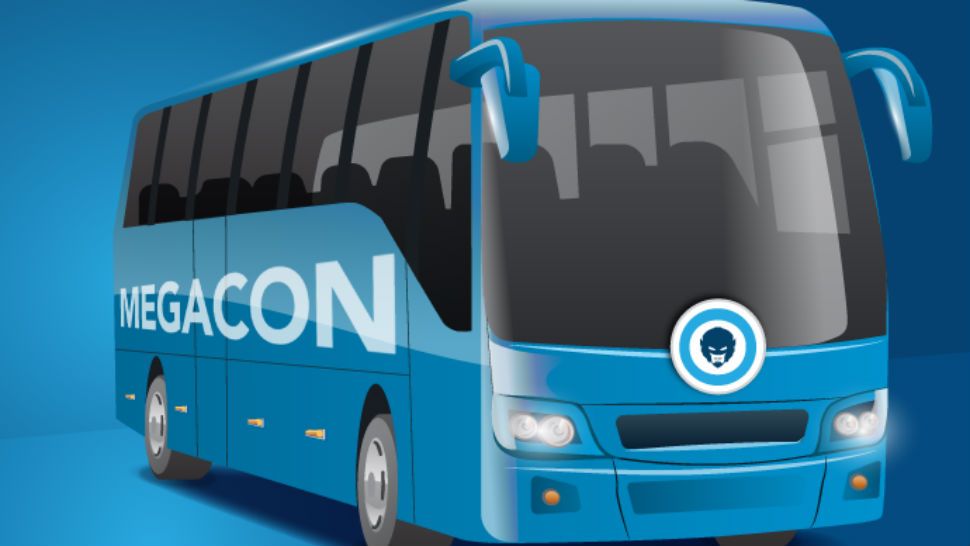 MegaCon Express bus will take fans from Orlando to the Tampa Bay Convention Center. (MegaCon)