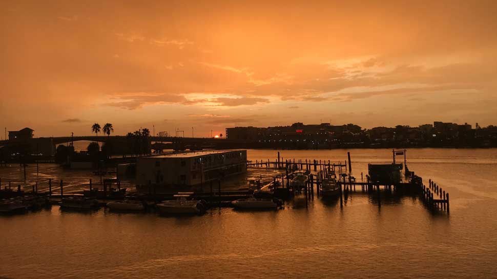 Sunset over John's Pass