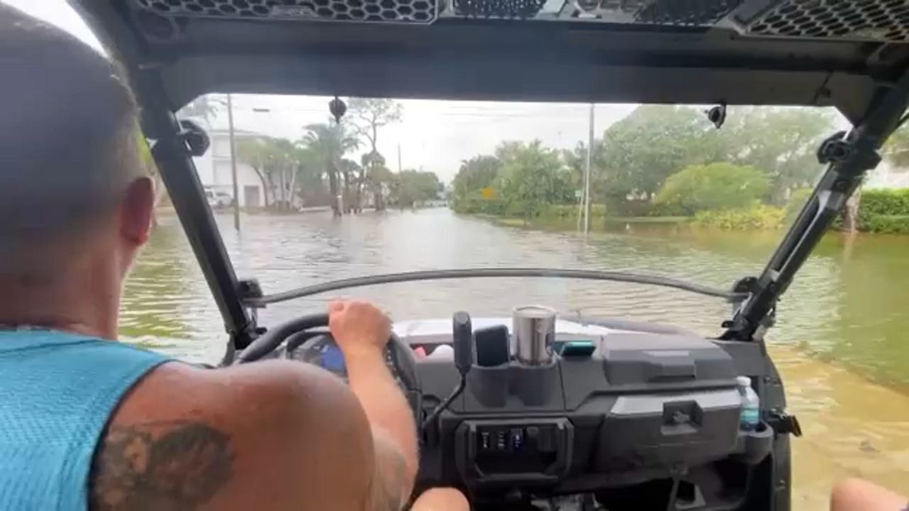 Braving the roads, helping others in Palm Harbor
