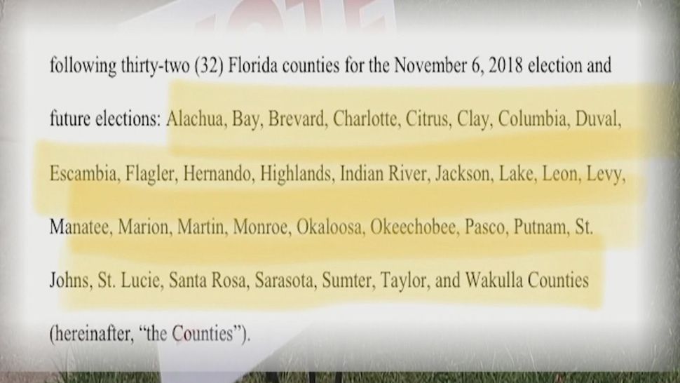 Of the 32 Florida counties named in the lawsuit, four are in the Tampa Bay area: Citrus, Hernando, Manatee and Pasco. (Adria Iraheta, staff)