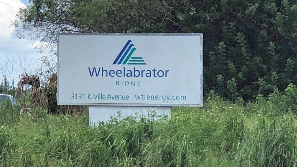Sign outside Wheelabrator Ridge facility in Auburndale. (Stephanie Claytor, staff)