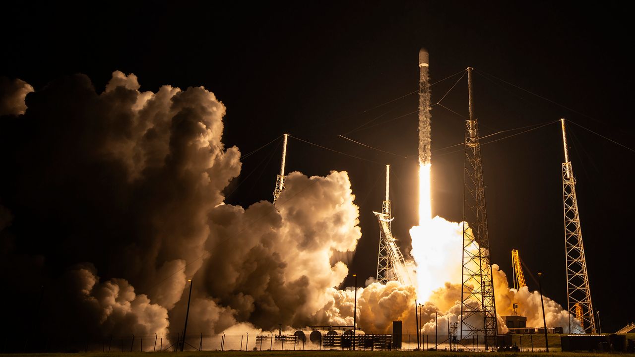SpaceX launches 22 Starlink satellites into orbit Thursday night from Space Launch Complex 40 at Cape Canaveral Space Force Station. (SpaceX)