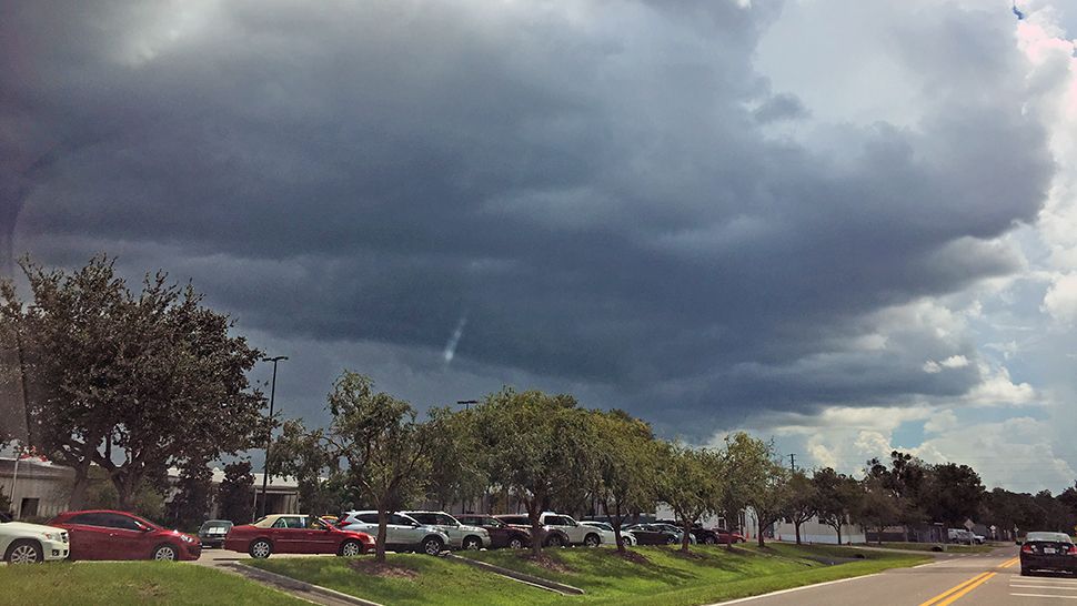 Submitted via Spectrum News 13 app: Darkening skies were seen over the Lake Buena Vista area on Thursday, Sept.6, 2018. (Daniel Wallace, viewer)