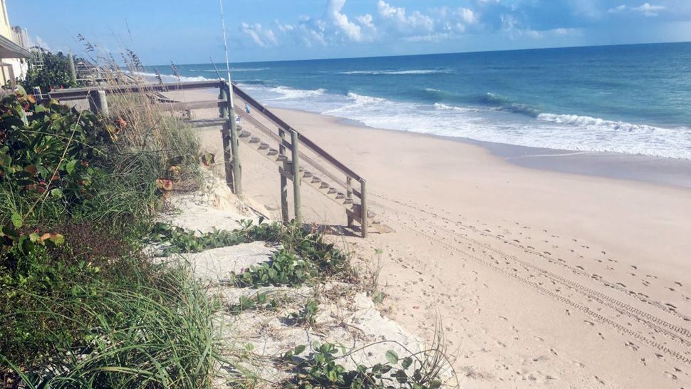 Brevard County spokesperson Don Walker estimates beach erosion could cost $15 million to $18 million, maybe even more to replenish the beaches with sand. (Jerry Hume/Spectrum News 13)