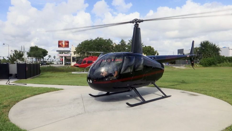 Teag Solberg is a helicopter pilot for International Heli-Tours in Kissimmee says he sees how backed up U.S. 192 can get. (Ryan Harper/Spectrum News 13)