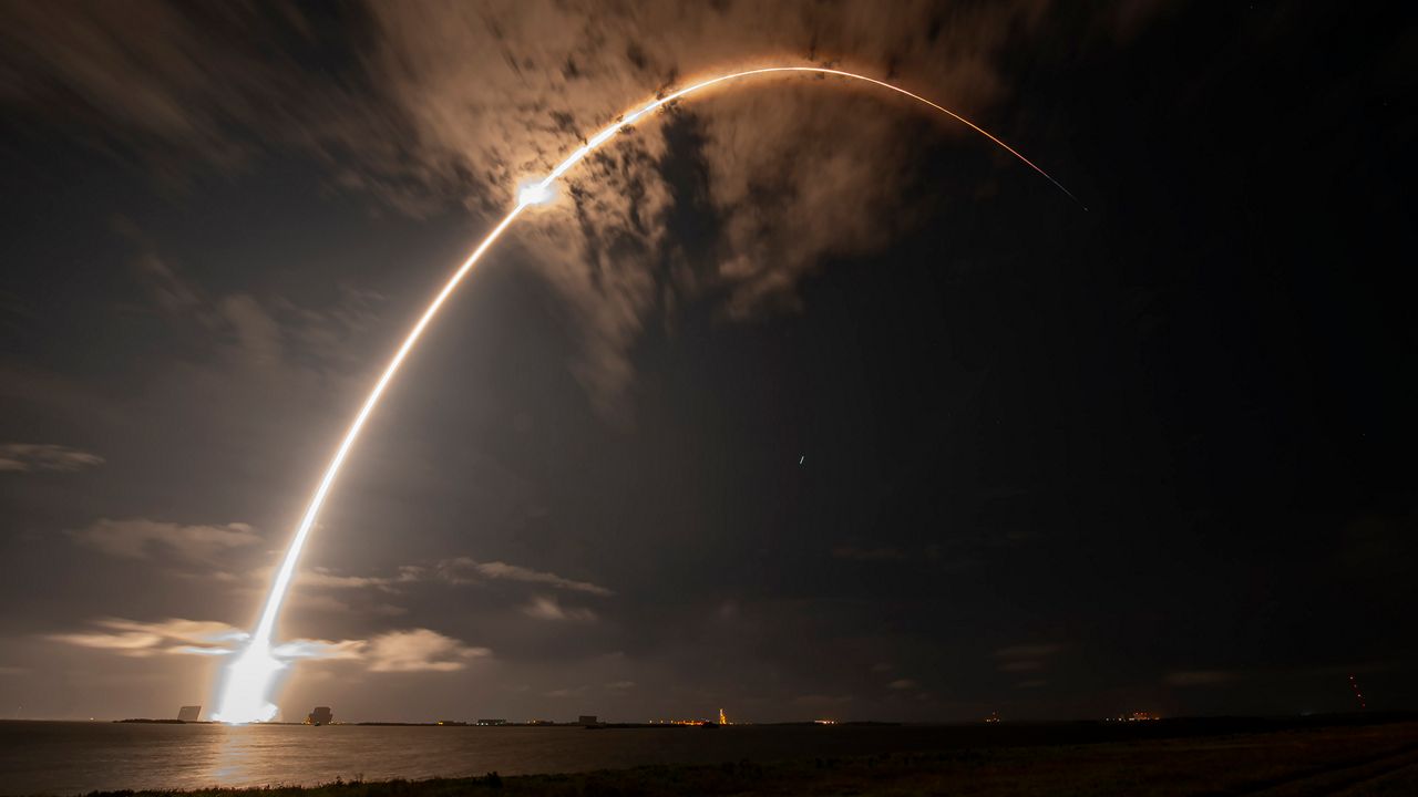SpaceX's Falcon 9 rocket left Space Launch Complex 40 at Cape Canaveral Space Force Station at 11:38 p.m. ET, Friday, Sept. 15. (SpaceX)