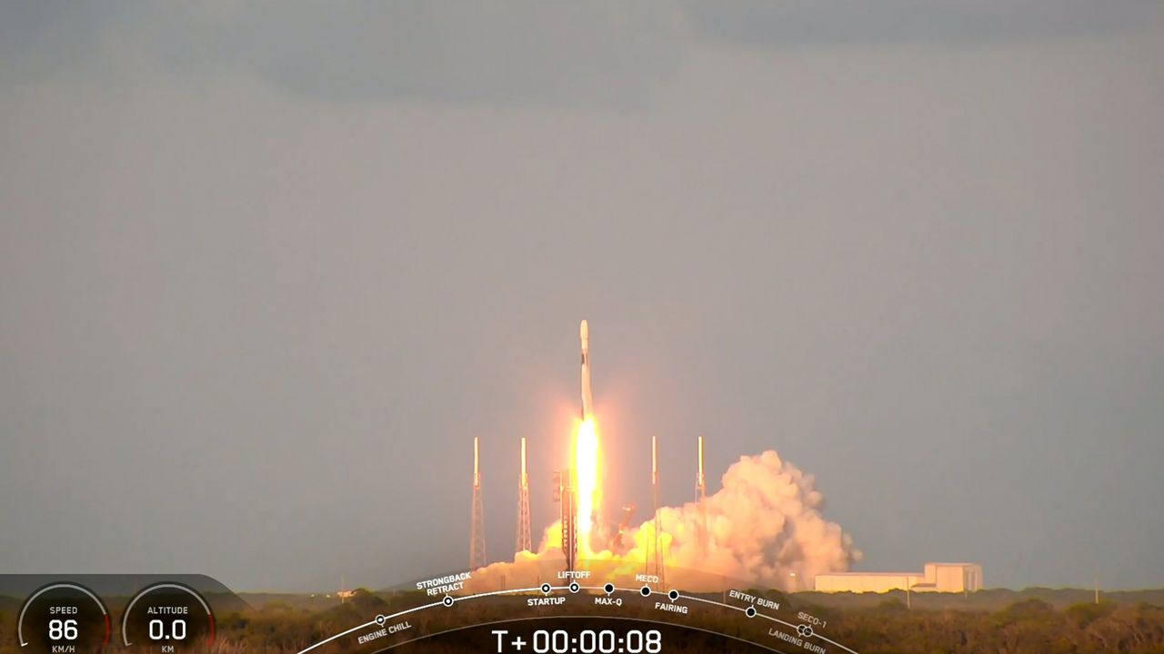 The Falcon 9 rockets the Galileo L13 mission to medium-Earth orbit from Space Launch Complex 40 at Cape Canaveral Space Force Station on Tuesday, Sept. 17, 2024. (SpaceX)