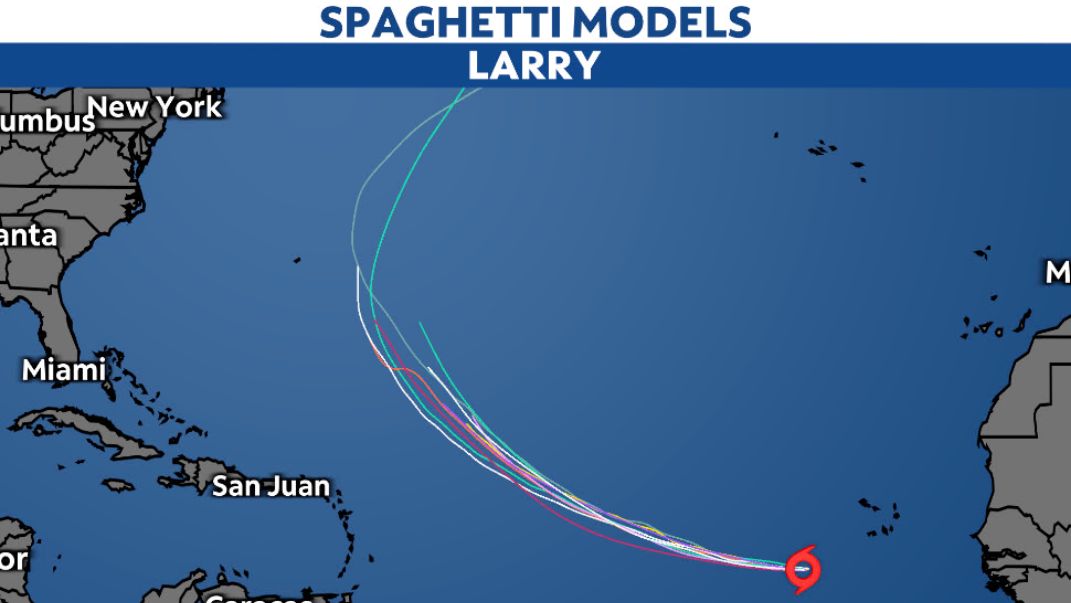 Hurricane Larry Path