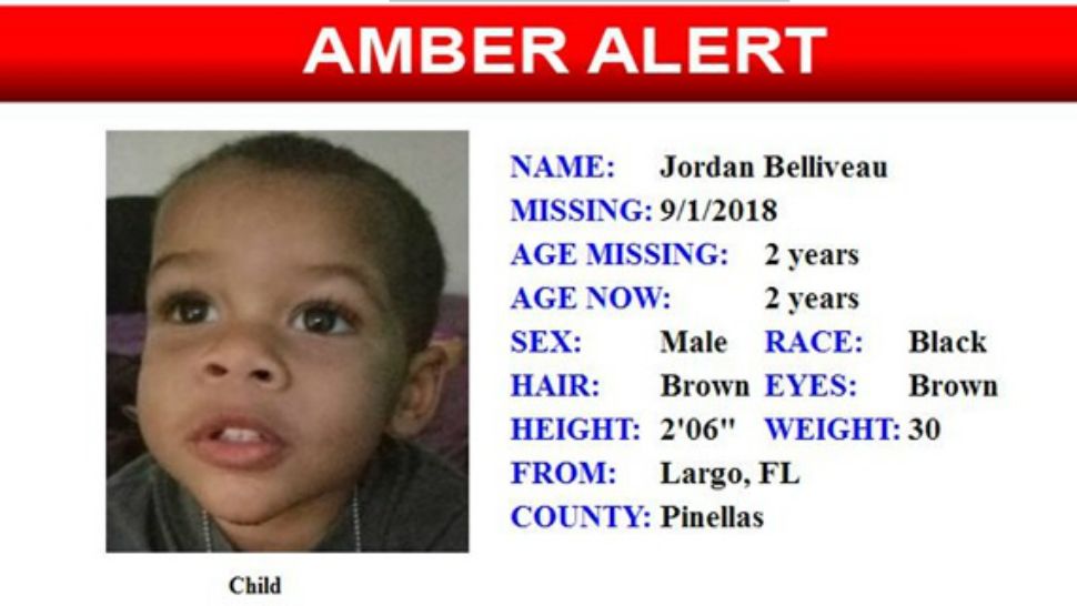 AMBER Alert issued for child, 2, last seen in Largo