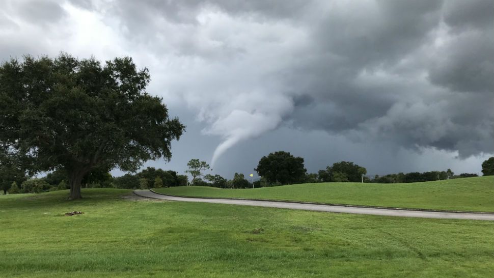 Submitted via the Spectrum Bay News 9 app: Cloudy skies over a golf course in St. Petersburg, Sunday, Sept. 2, 2018. (Brad Jenkins, viewer)