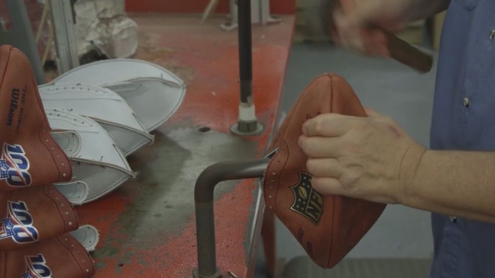 Going overtime at Wilson football factory in Ada, Ohio, for