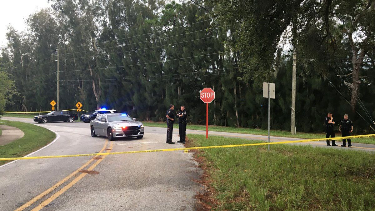 Largo Police presence near Lake Avenue and McMullen Road, Tuesday, Sept. 4, 2018. They have roped off a wooded area near the intersection as they continue to search for missing 2-year-old Jordan Belliveau. (Jorja Roman, staff)