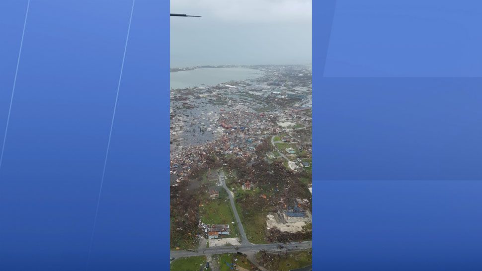 Damage seen across Freeport, Bahamas. (Courtesy of missiondissolve.org)