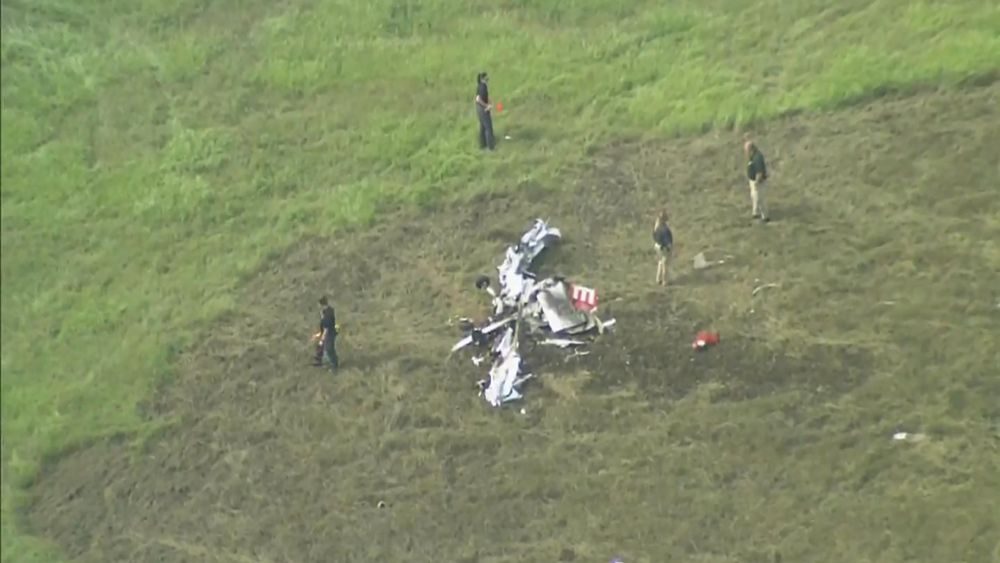 Lake County Sheriff's Office investigates a small plane crash in Lady Lake. (Sky 13)