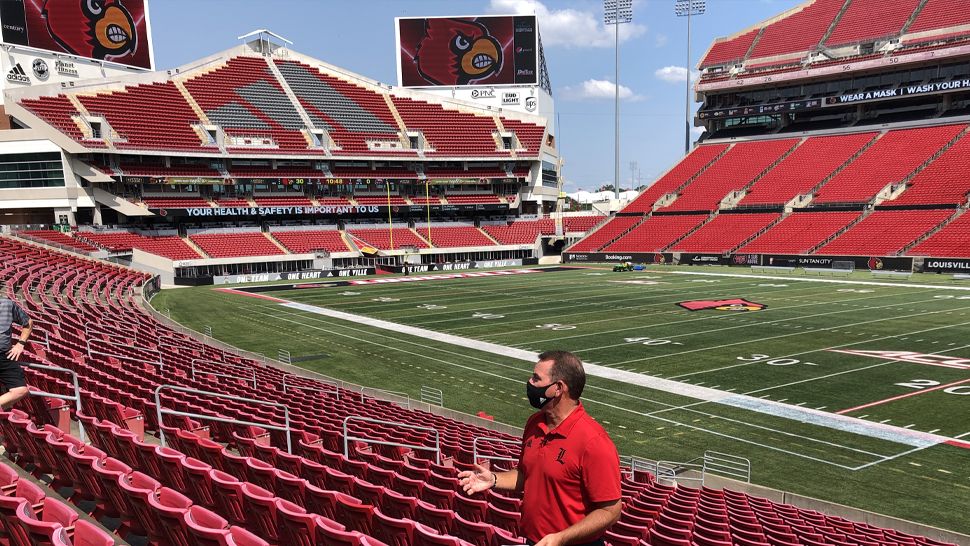 Louisville Athletic Director Vince Tyra Addresses Reporters