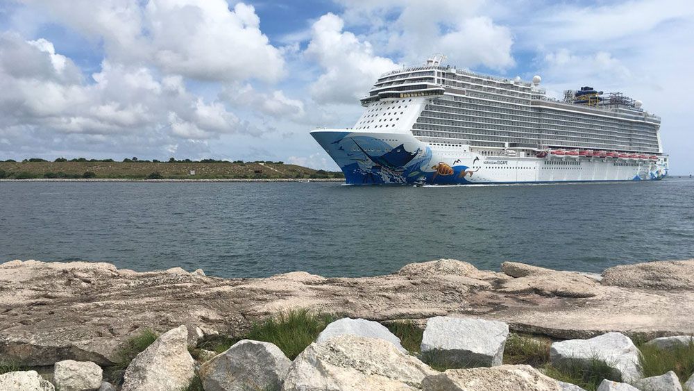 The Norwegian Escape at Port Canaveral. (Spectrum News file)