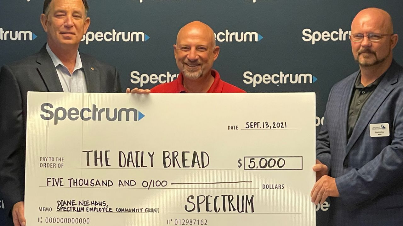 The Daily Bread received a $5,000 grant through the Spectrum Employee Community Grants Program Monday. (Spectrum News/Greg Pallone)
